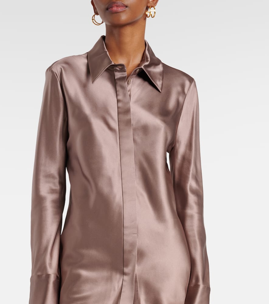 Brunel silk satin blouse