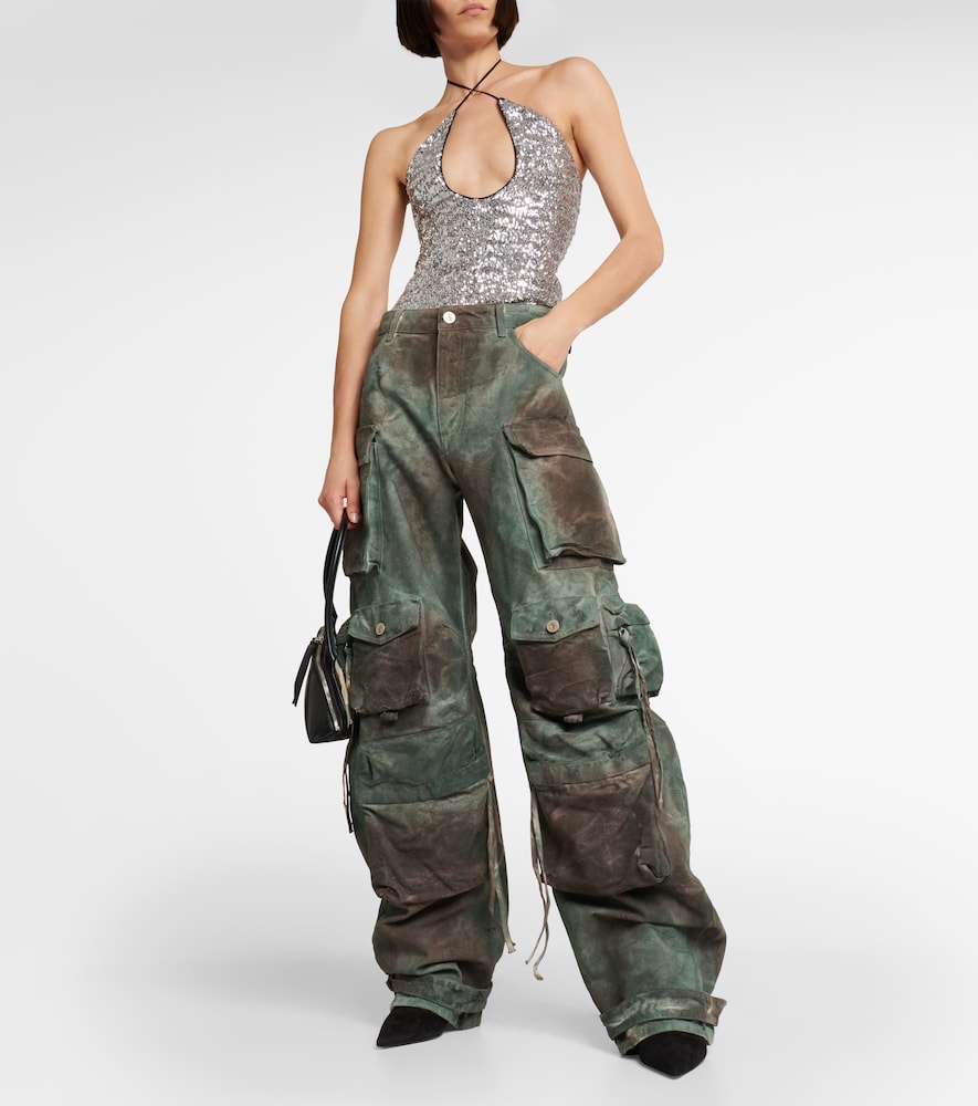 Fern cotton canvas cargo pants
