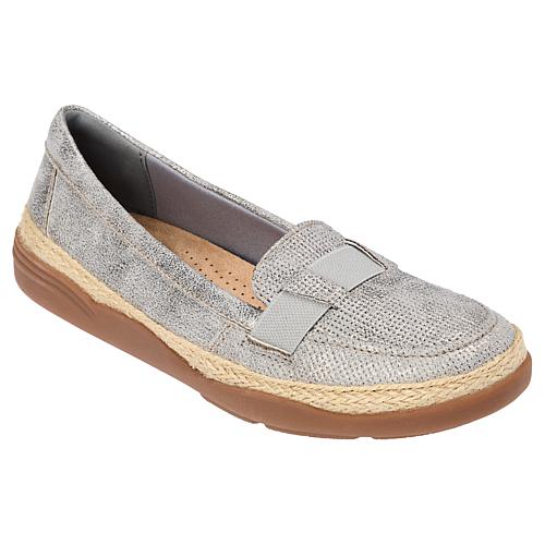 Collection Elaina Echo Heritage Casual Leather Slip-On Shoe - Metallic
