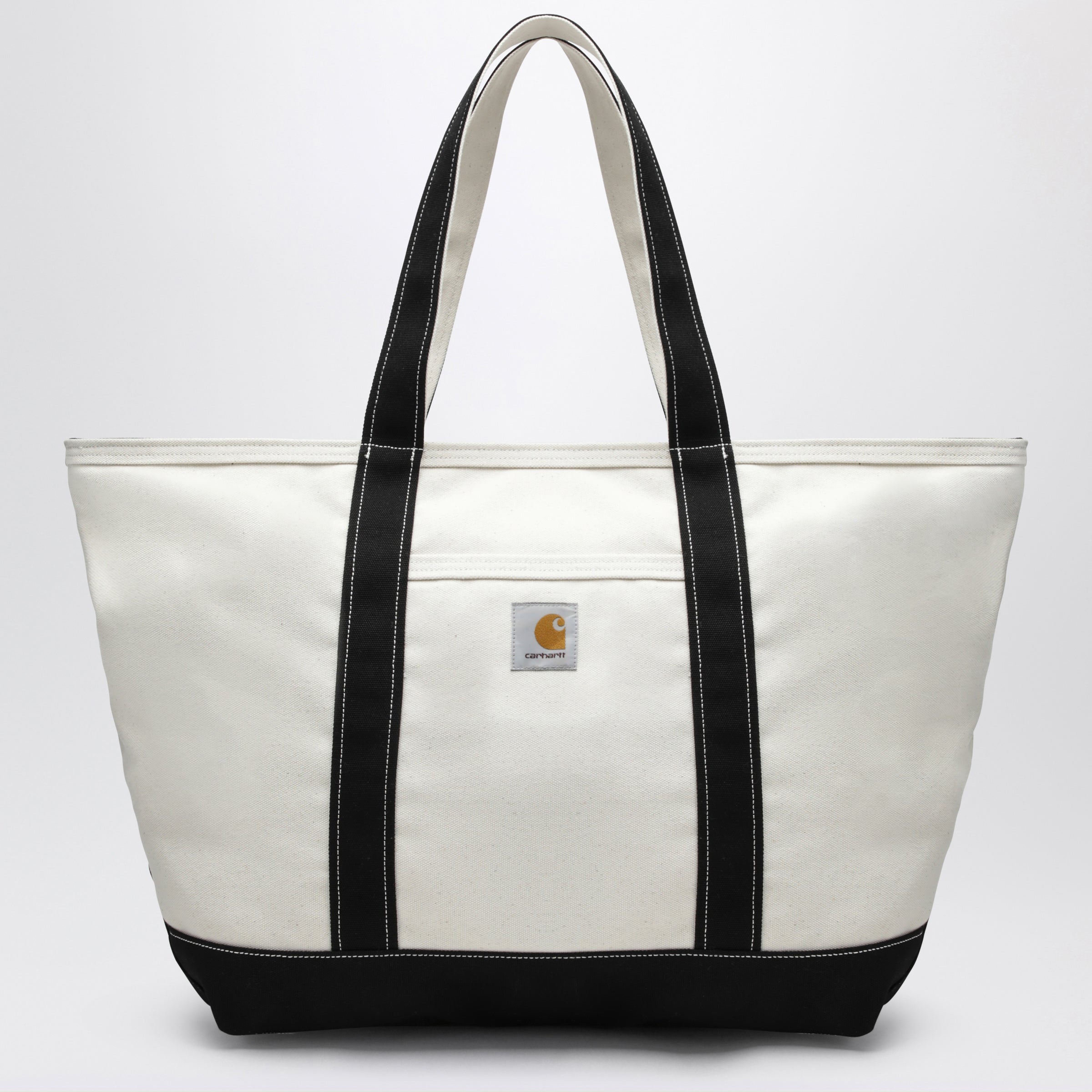 Canvas Beach Tote canvas in natural/black