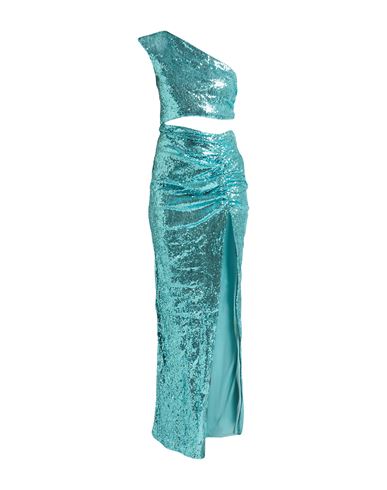 House Of Amen Woman Maxi dress Turquoise Size 4 Polyester