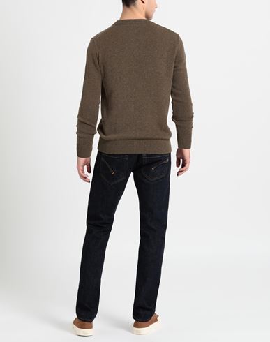 Man Sweater Khaki Size 40 Cashmere