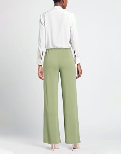 Woman Pants Sage green Size M Polyester, Elastane