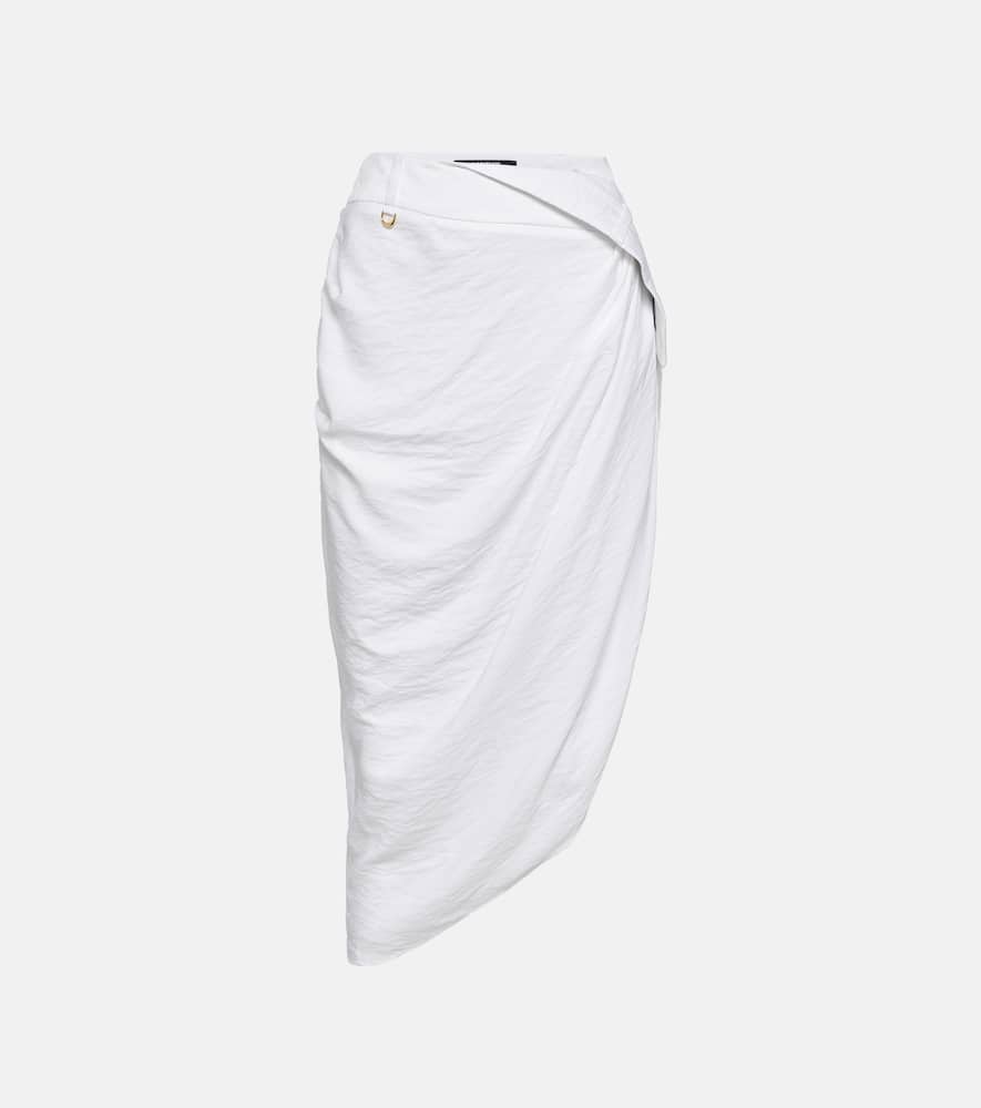 La Jupe Saudade draped midi skirt