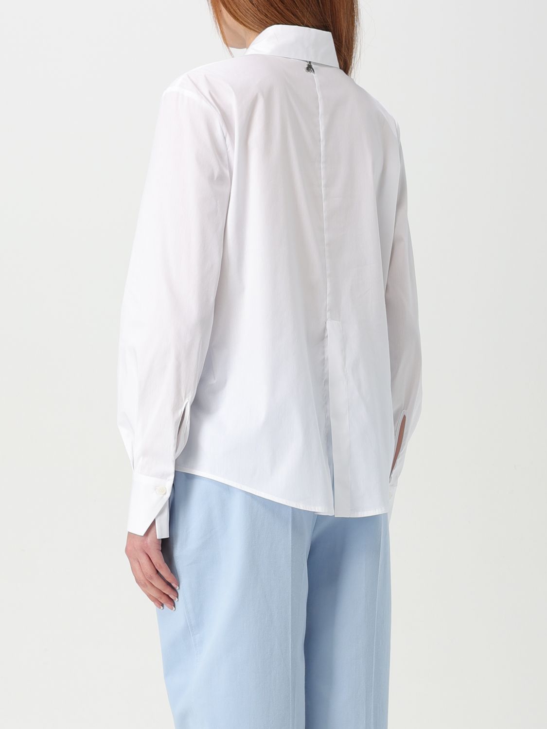 Piercing-detail shirt - White