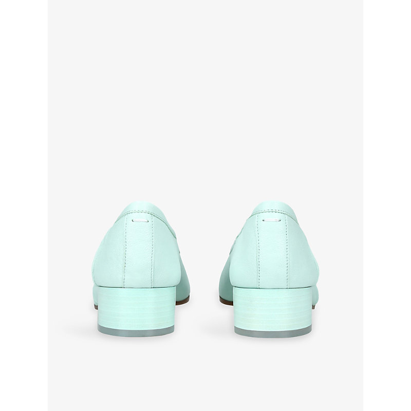 Womens Tabi Ballerina Leather Heeled Shoes