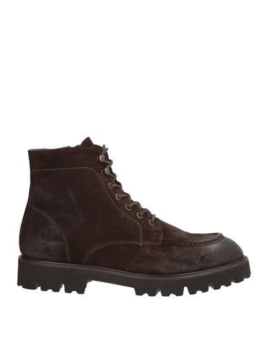 Man Ankle boots Dark brown Size 7 Leather