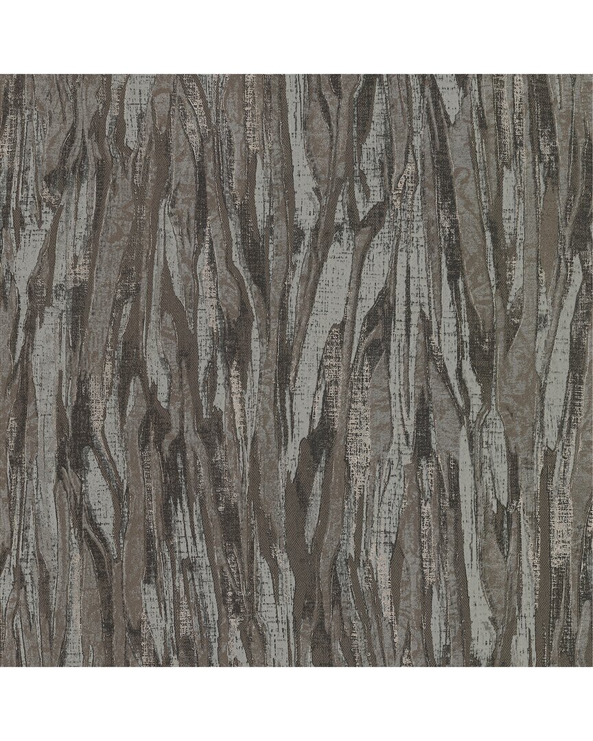 A-Street Prints Suna Charcoal Woodgrain Wallpaper
