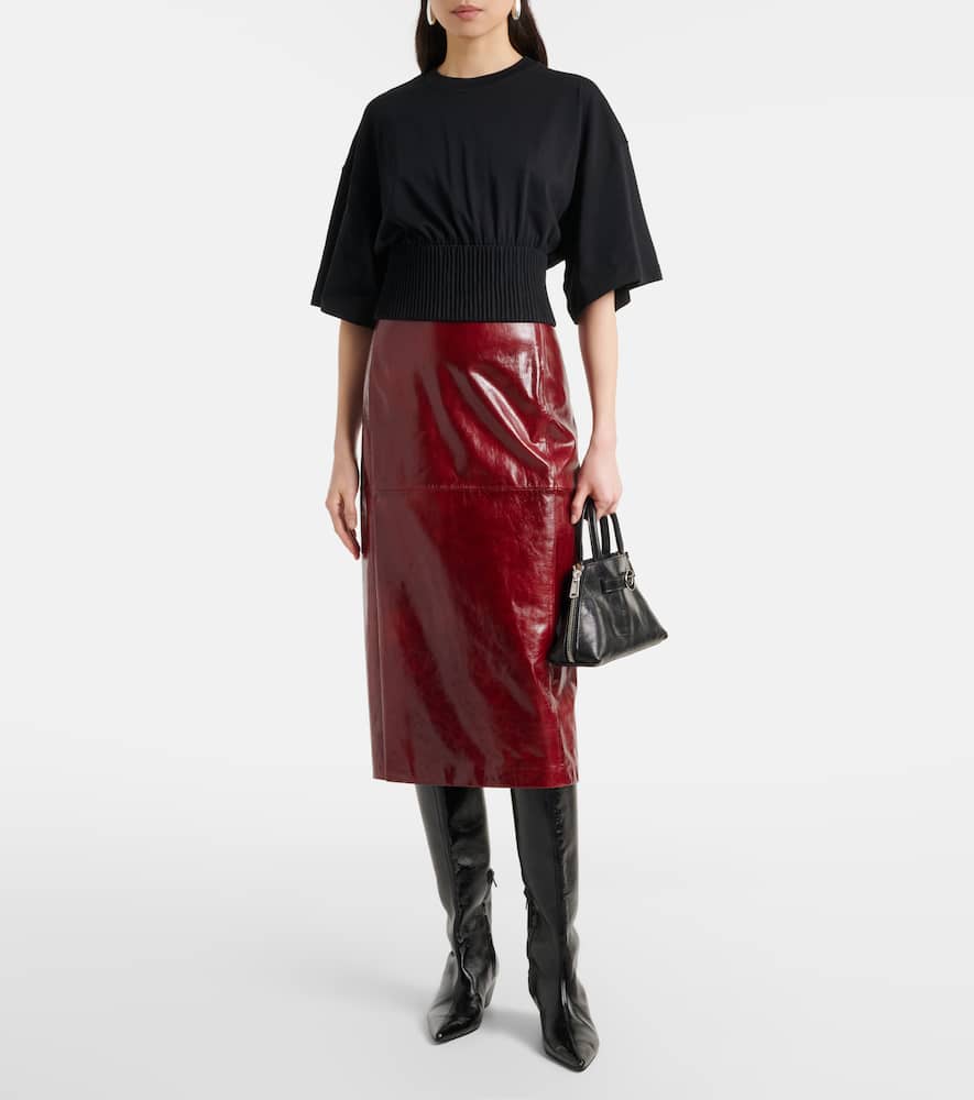 Fosco cotton jersey top