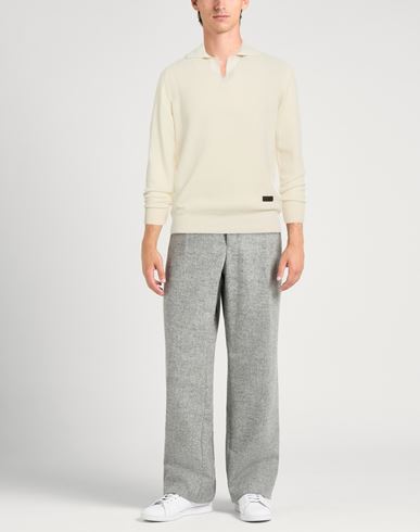 Man Sweater Ivory Size L Cashmere