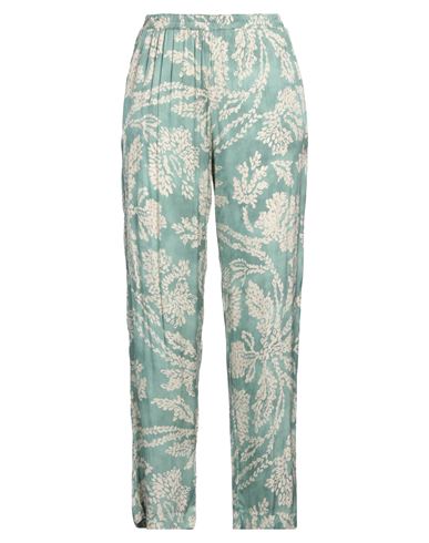 Woman Pants Sage green Size M Viscose