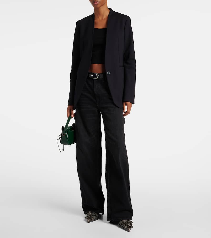 Scuba single-breasted blazer