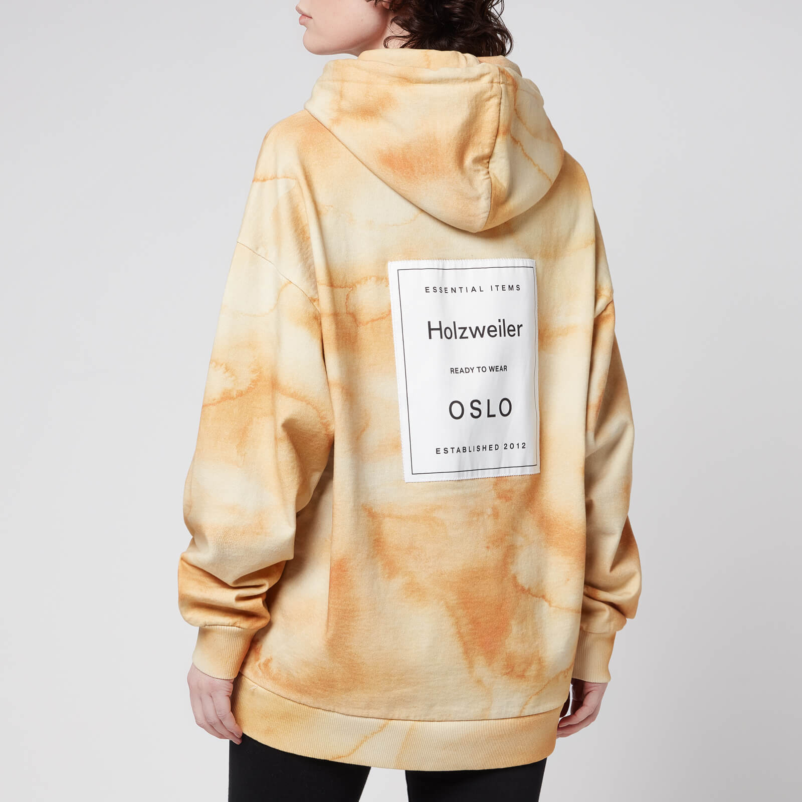 Holzweiler Women's Placebo Print Hoodie - Yellow Mix - XS