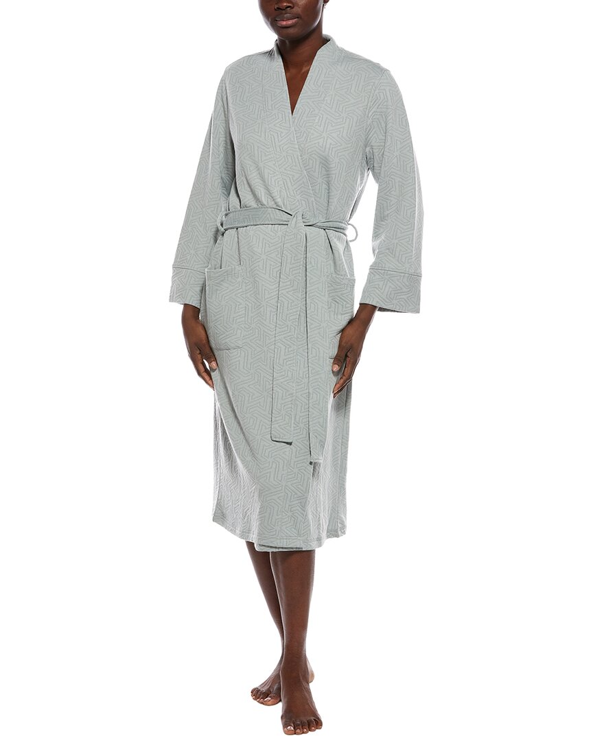 Quilted Geo Knit Jacquard Robe