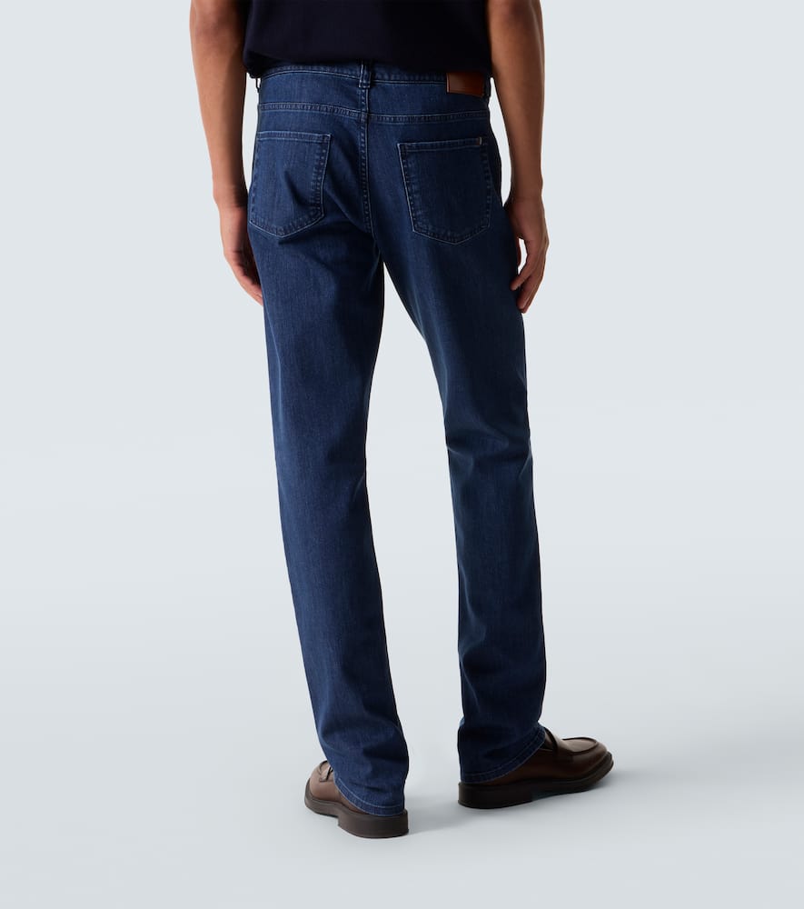 Mid-rise slim jeans