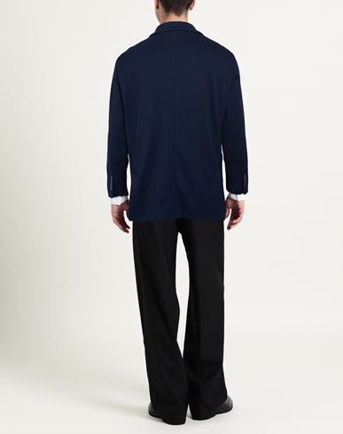 Man Blazer Navy Size 50 Polyester, Elastane