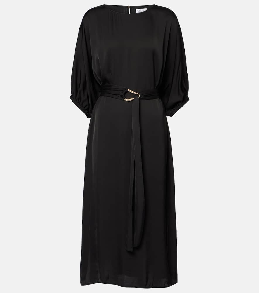 Laurel satin midi dress