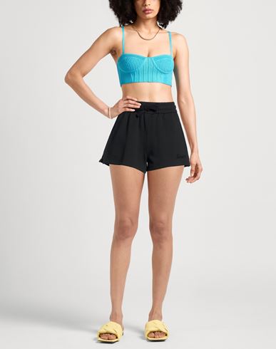 Woman Shorts & Bermuda Shorts Black Size M Cotton