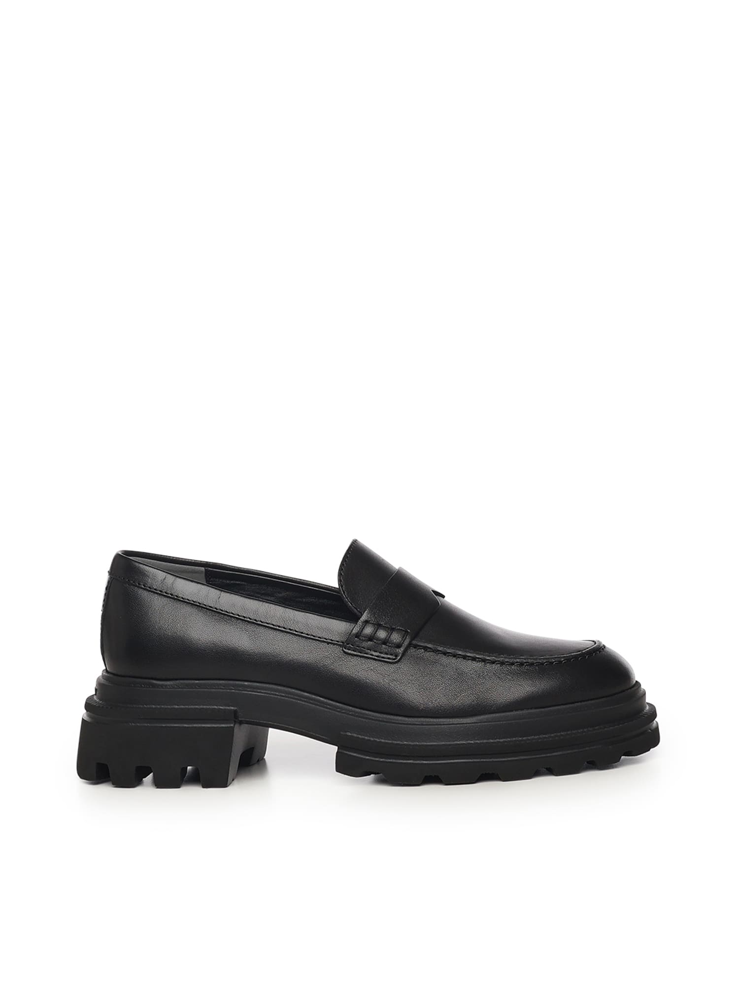Black Slip On Leather