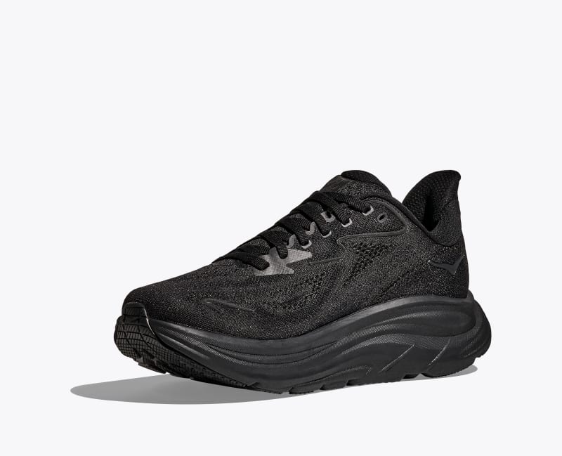 HOKA Women's Clifton 10 Shoes in Black/Black