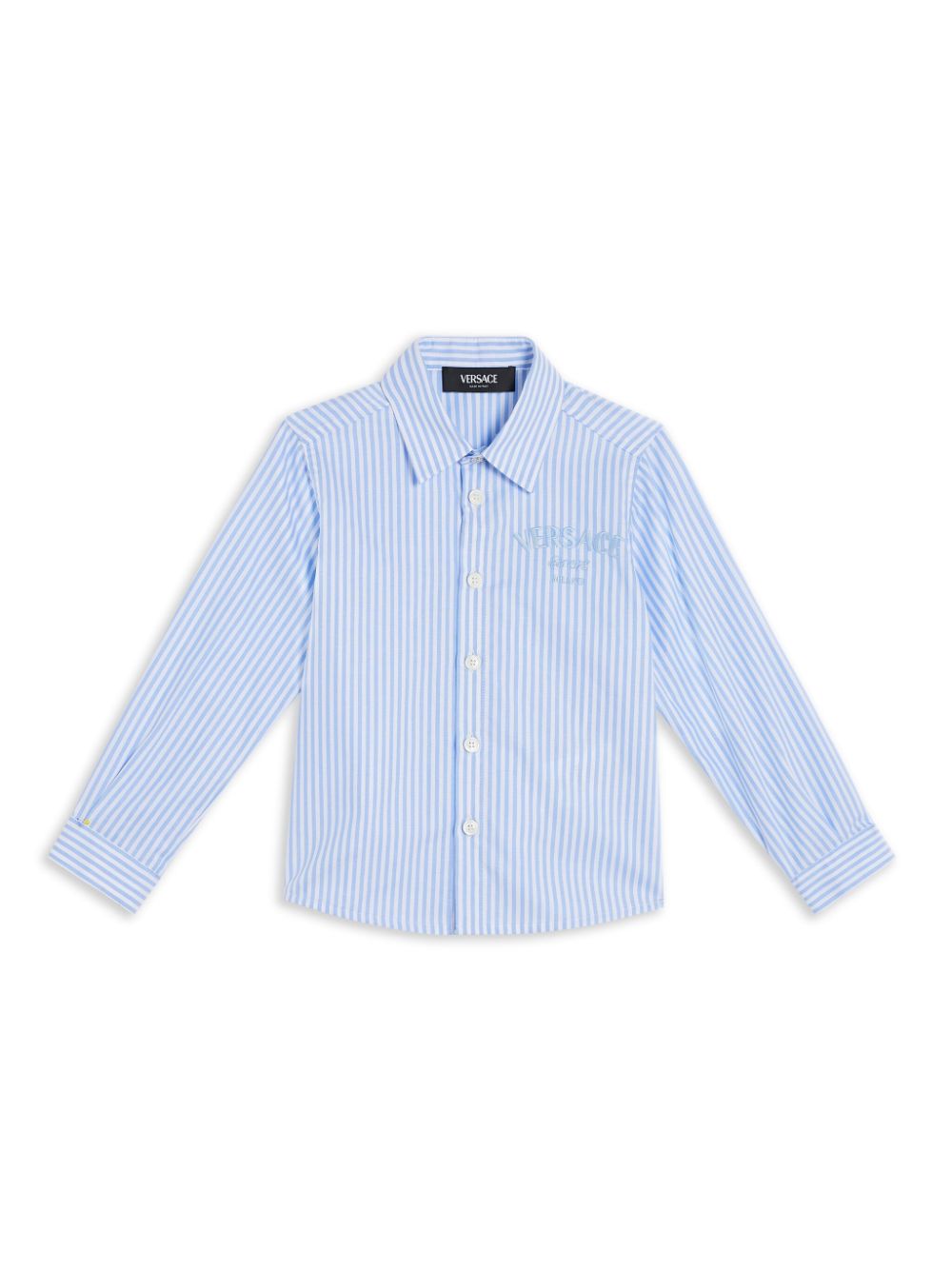 Striped cotton shirt - Blue