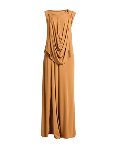 Woman Maxi dress Camel Size 8 Viscose