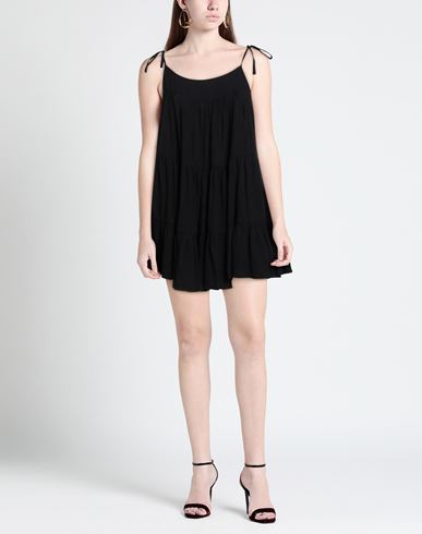 Woman Mini dress Black Size M Cotton