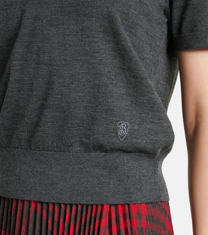 Wool polo shirt