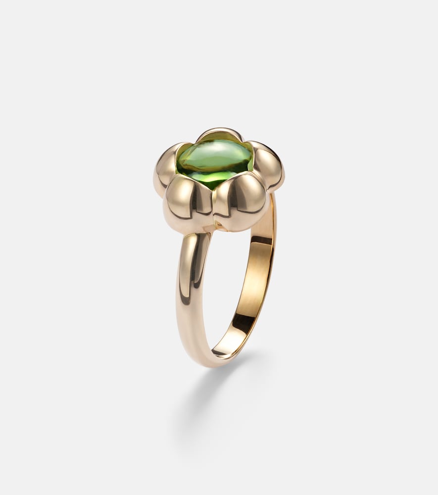 Kensington 14kt gold pinky ring with peridot