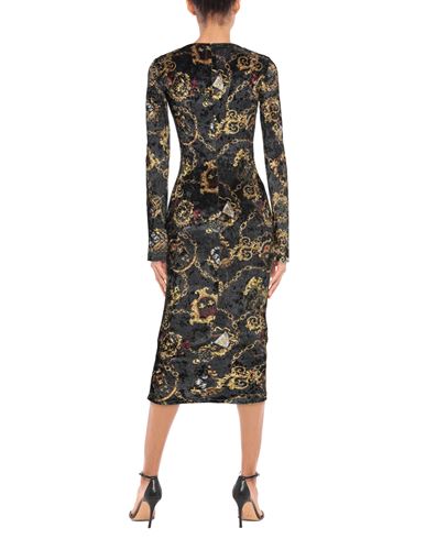 Woman Midi dress Black Size 4 Polyester, Elastane