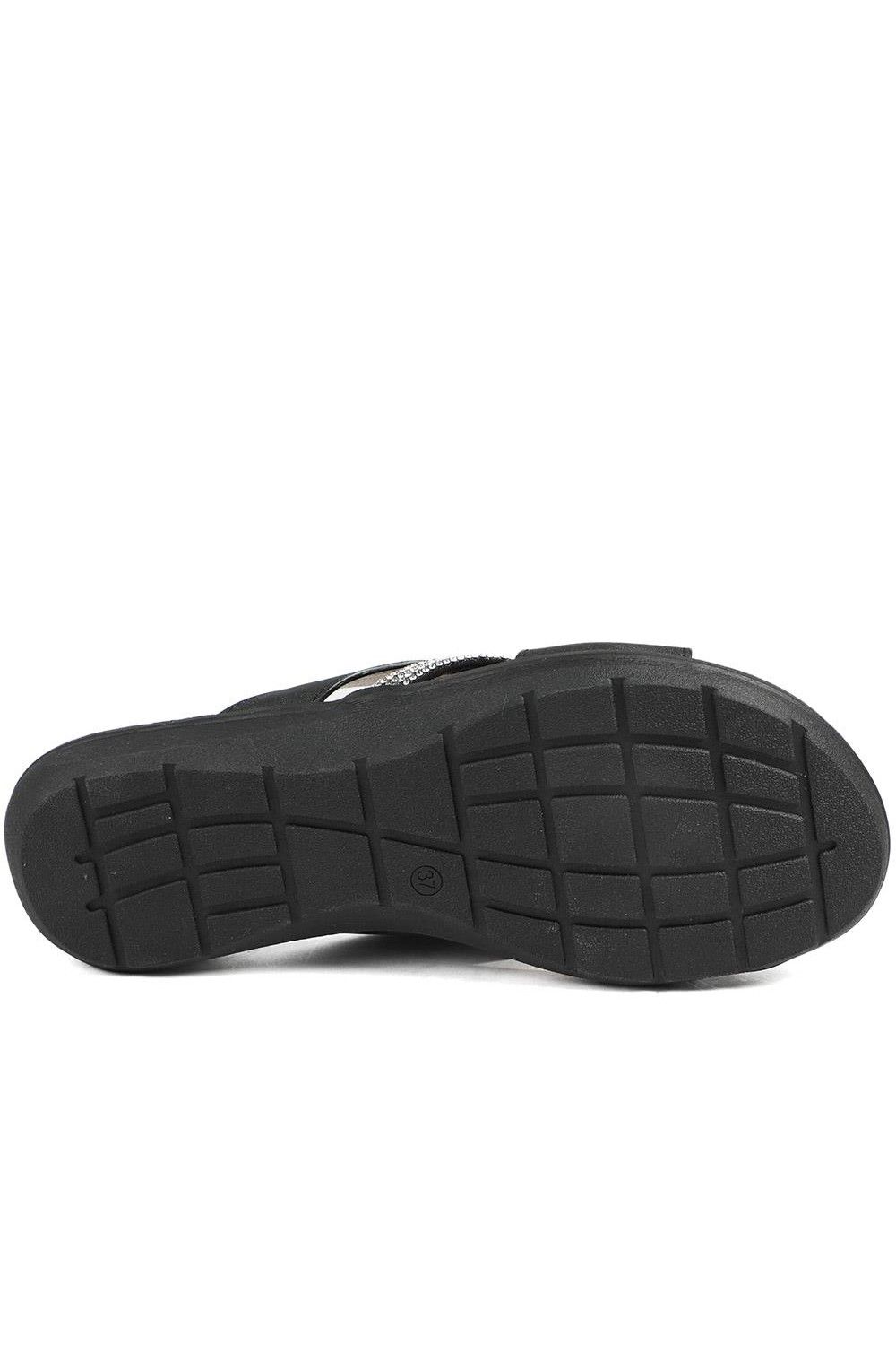 Pavers Lightweight Slip On Mule Sandals In Black
