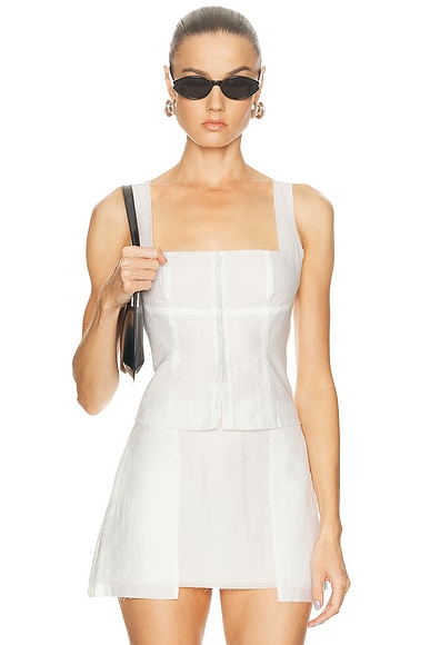 Ziah Corset Top in Off White - Ivory. M also in L