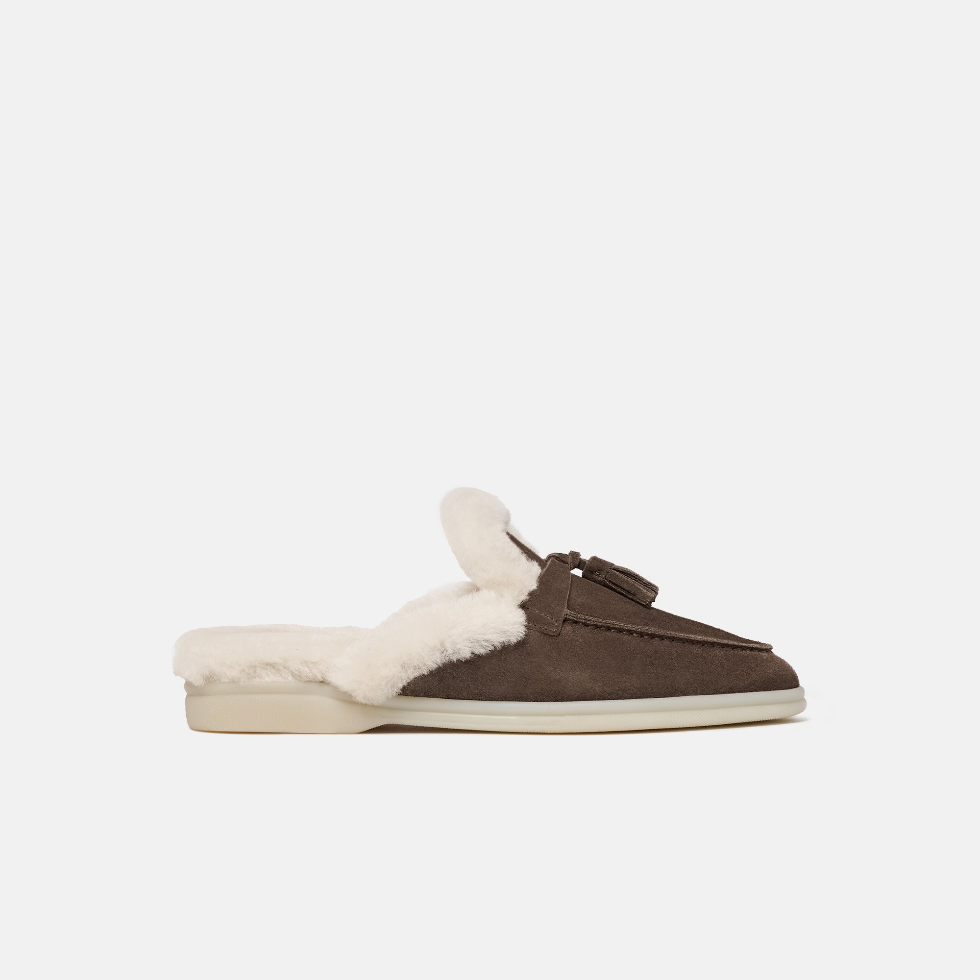 Lucrezia Fur Deep Taupe