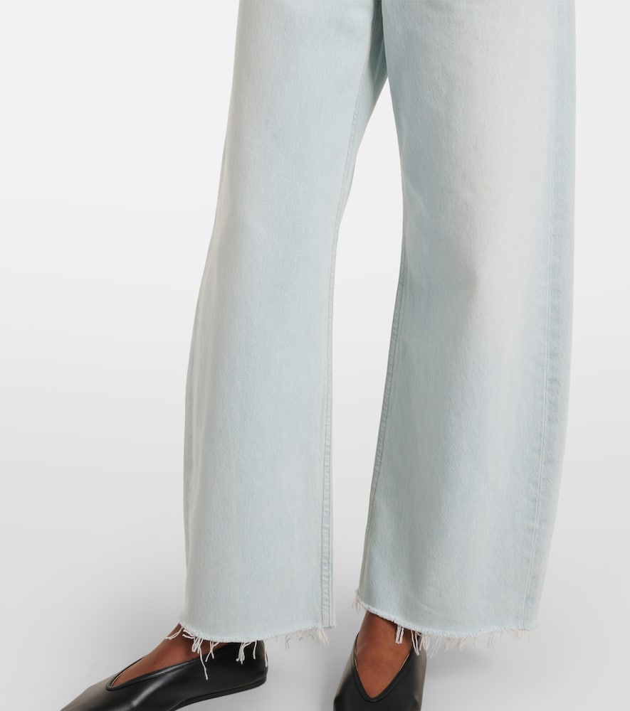 Mid-rise barrel-leg jeans