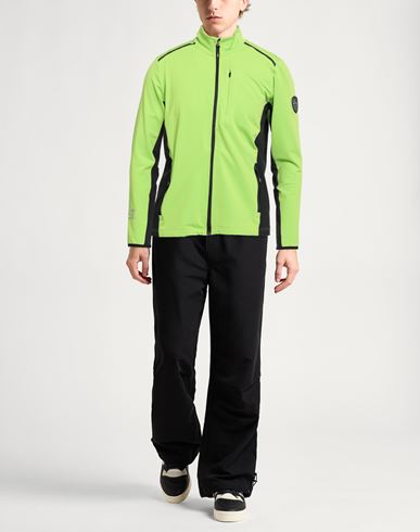 Man Sweatshirt Lime green Size XS Polyester, Elastane