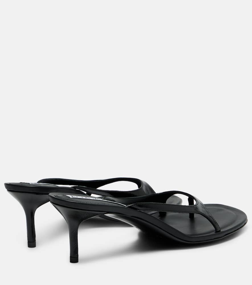 60 patent leather sandals