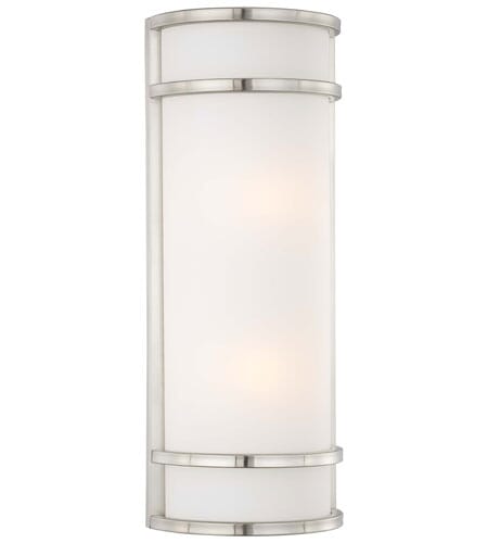 Bay View 2-Light 20" Outdoor Wall Light in Brushed Stainless Stee