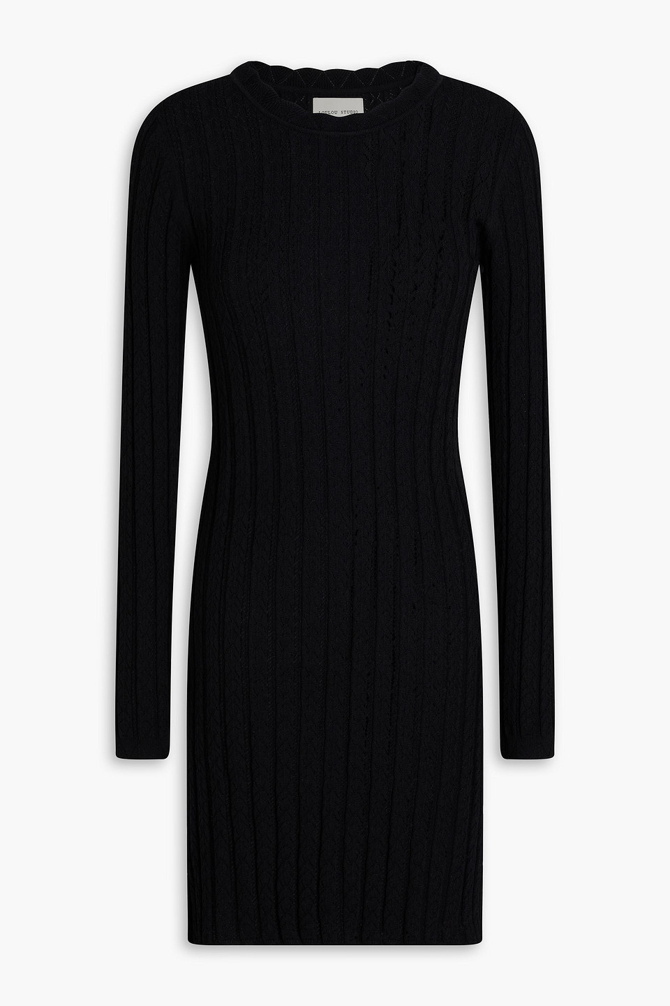Senty pointelle-knit mini dress