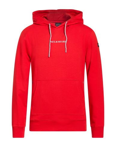 Man Sweatshirt Red Size M Cotton, Polyester, Elastane
