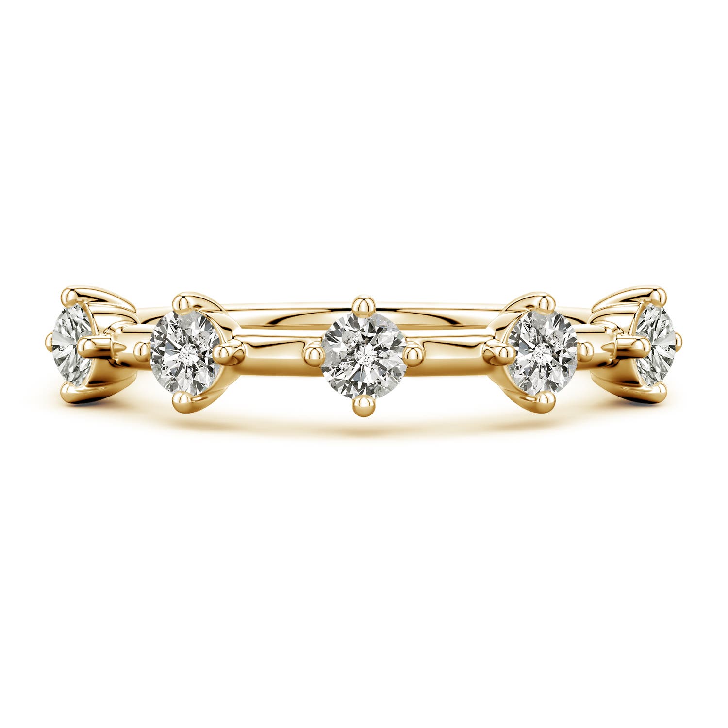 Angara 0.53 CTW Round Diamond Five-Stone Station Ring in 18K Yellow Gold