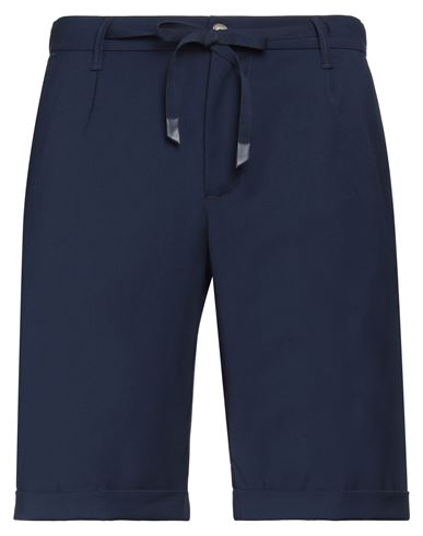 Man Shorts & Bermuda Shorts Midnight blue Size 38 Polyester, Viscose, Elastane