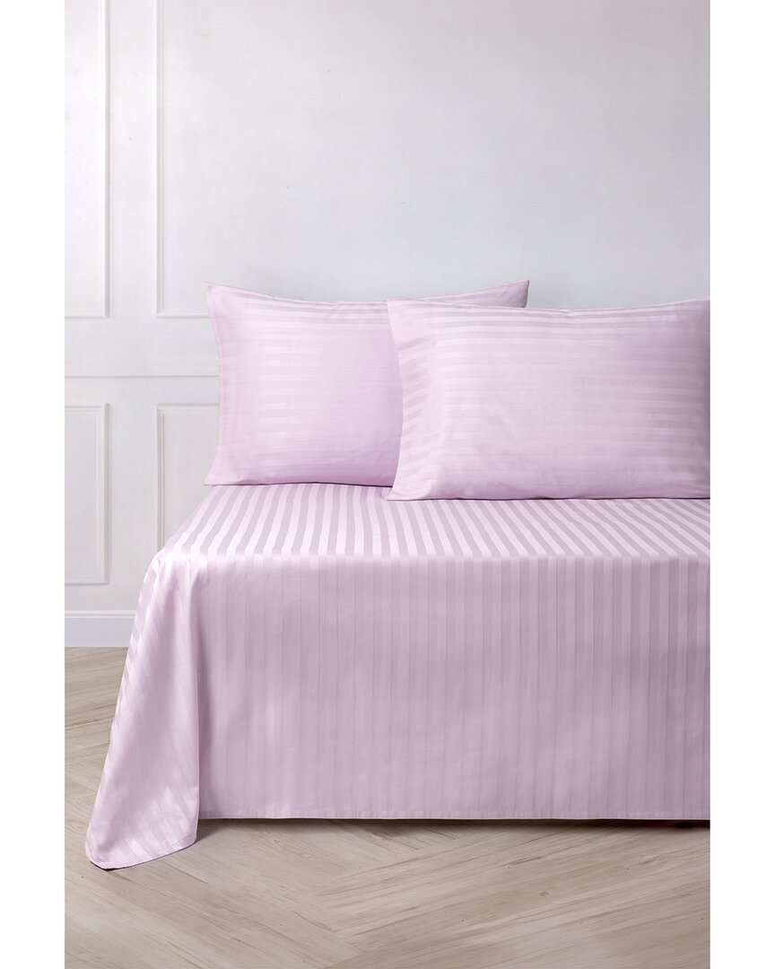Sateen Stripe Cotton Duvet Cover Set