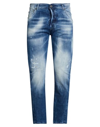 Patriòt Man Jeans Blue Size 32 Cotton, Elastane