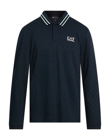 Man Polo shirt Navy Size XL Polyester