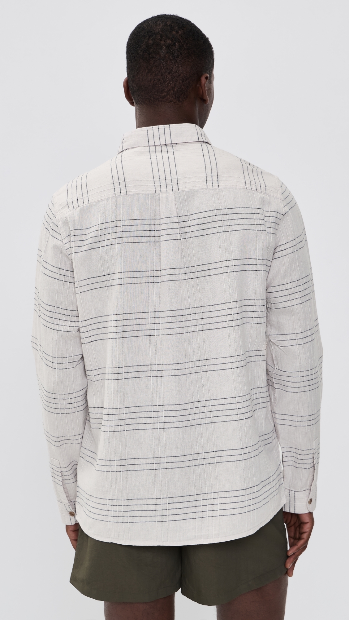 Hemp Long Sleeve Shirt White Multi
