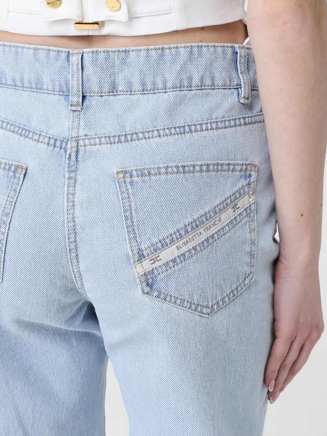 Jeans Woman color Gnawed Blue