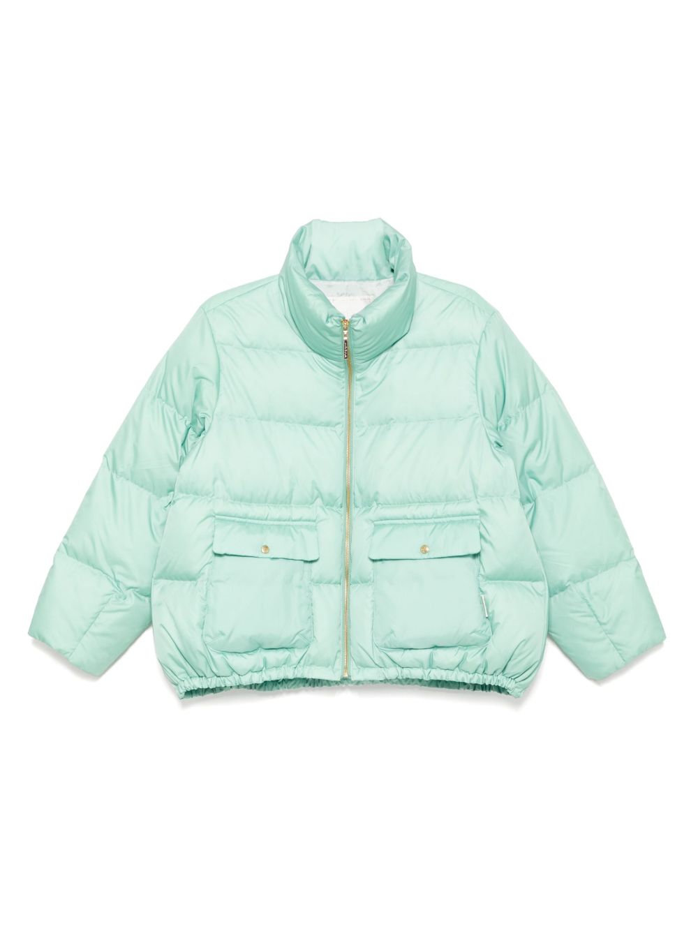 Logo-patch jacket - Green