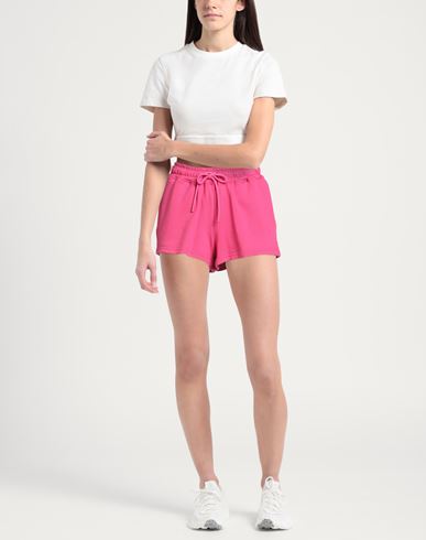 Woman Shorts & Bermuda Shorts Fuchsia Size M Cotton
