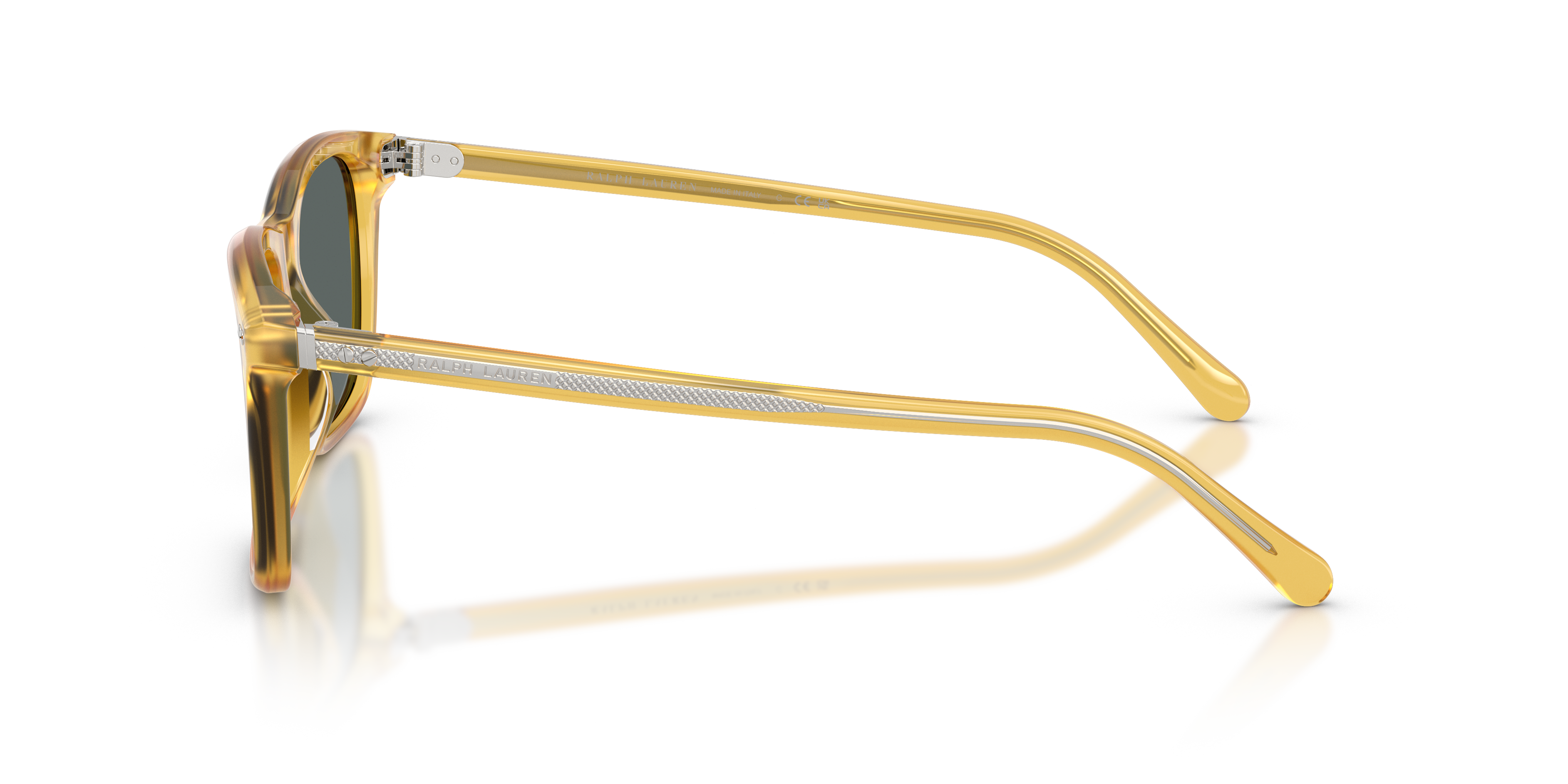 Ralph Lauren Hombre Ralph Lauren RL8242U 50053R Gafas de sol Acetato Amarillo Gris Pantos Normal reflejado