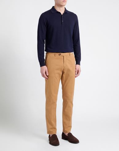 L. b.m. 1911 Man Pants Camel Size 34 Cotton, Linen, Elastane